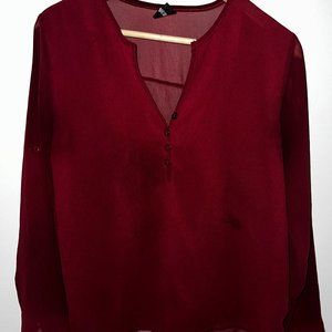 Maroon Fancyqube Blouse